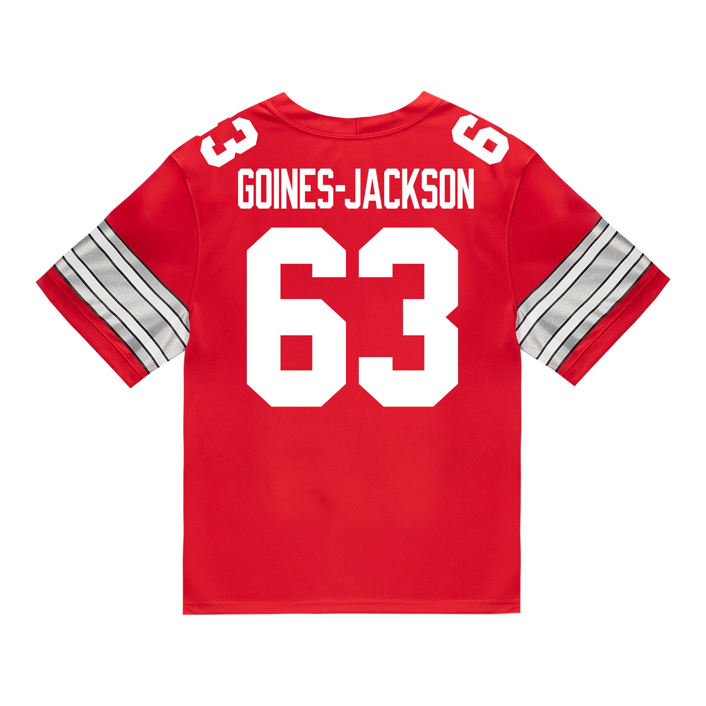 Ohio State Buckeyes Nike #63 Julian Goines-Jackson Student Athlete Scarlet Football Jersey