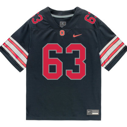 Ohio State Buckeyes Nike #63 Julian Goines-Jackson Student Athlete Black Football Jersey