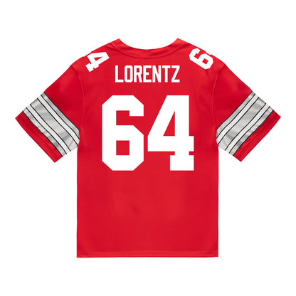 Ohio State Buckeyes Nike #64 Simon Lorentz Student Athlete Scarlet Football Jersey