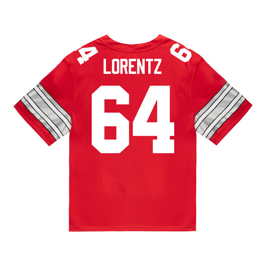 Ohio State Buckeyes Nike #64 Simon Lorentz Student Athlete Scarlet Football Jersey
