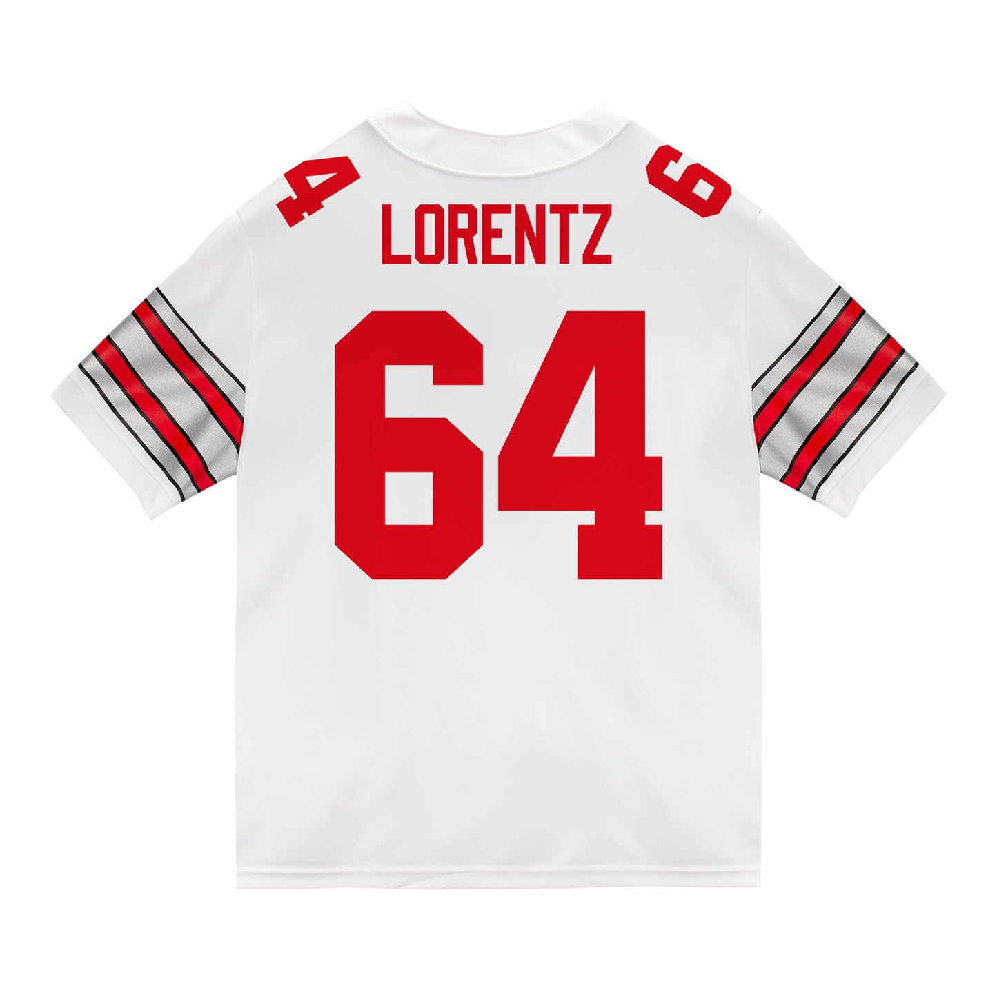 Ohio State Buckeyes Nike #64 Simon Lorentz Student Athlete White Football Jersey
