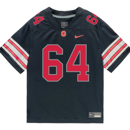 Ohio State Buckeyes Nike #64 Simon Lorentz Student Athlete Black Football Jersey