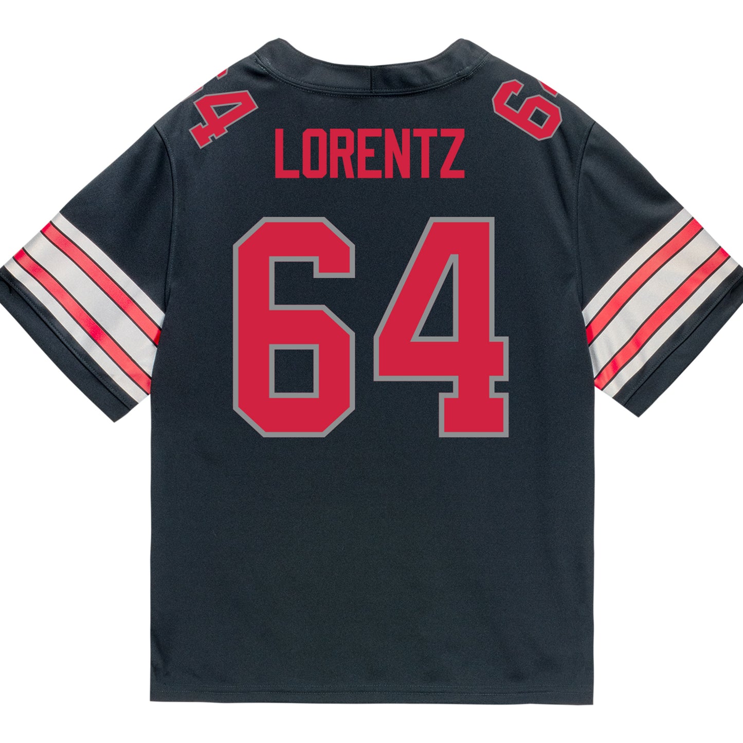 Ohio State Buckeyes Nike #64 Simon Lorentz Student Athlete Black Football Jersey