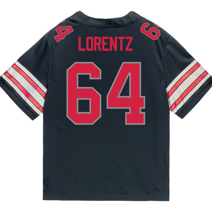 Ohio State Buckeyes Nike #64 Simon Lorentz Student Athlete Black Football Jersey