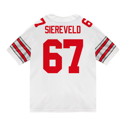 Ohio State Buckeyes Nike #67 Austin Siereveld Student Athlete White Football Jersey