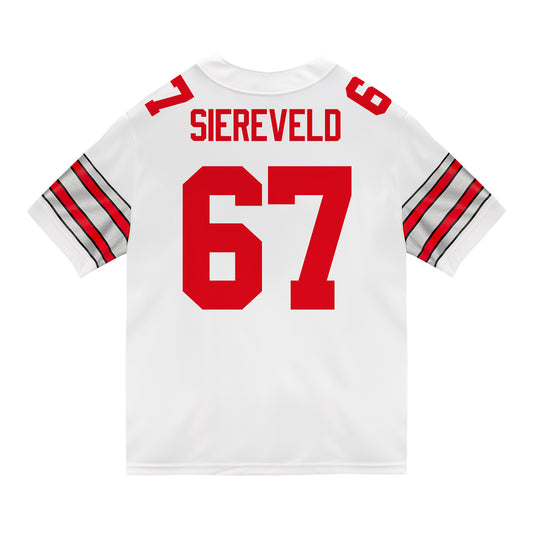 Ohio State Buckeyes Nike #67 Austin Siereveld Student Athlete White Football Jersey