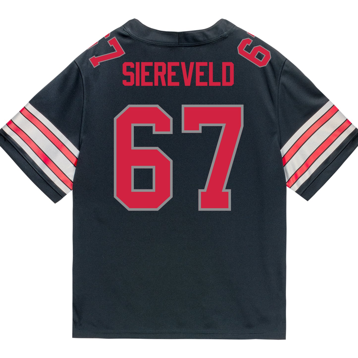Ohio State Buckeyes Nike #67 Austin Siereveld Student Athlete Black Football Jersey