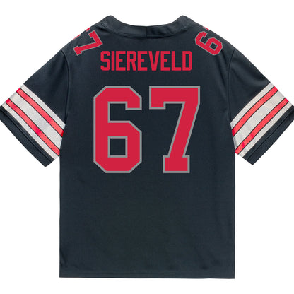 Ohio State Buckeyes Nike #67 Austin Siereveld Student Athlete Black Football Jersey