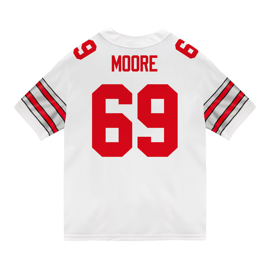 Ohio State Buckeyes Nike #69 Ian Moore Student Athlete White Football Jersey