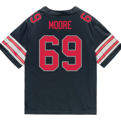 Ohio State Buckeyes Nike #69 Ian Moore Student Athlete Black Football Jersey