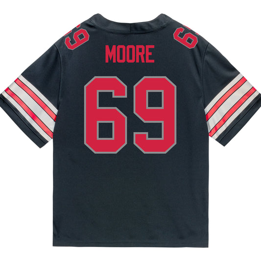 Ohio State Buckeyes Nike #69 Ian Moore Student Athlete Black Football Jersey
