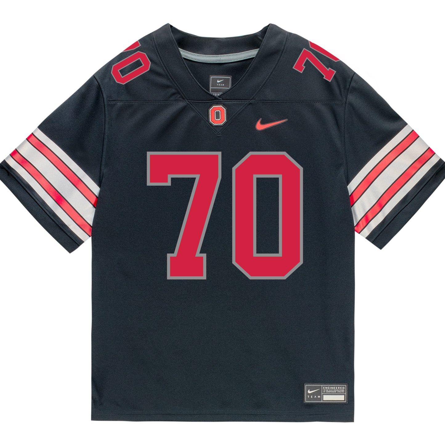 Ohio State Buckeyes Nike #70 Phillip Daniels Student Athlete Black Football Jersey