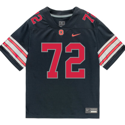 Ohio State Buckeyes Nike #72 Deontae Armstrong Student Athlete Black Football Jersey