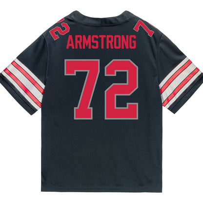 Ohio State Buckeyes Nike #72 Deontae Armstrong Student Athlete Black Football Jersey