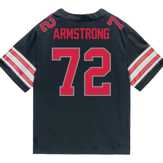 Ohio State Buckeyes Nike #72 Deontae Armstrong Student Athlete Black Football Jersey