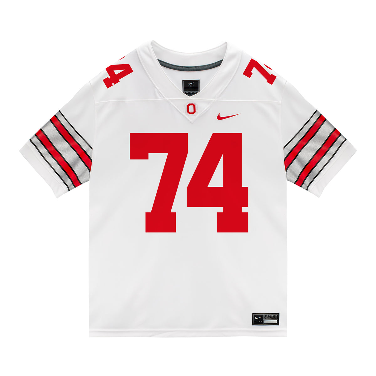 Ohio State Buckeyes Nike #74 Carter Lowe Student Athlete White Football Jersey