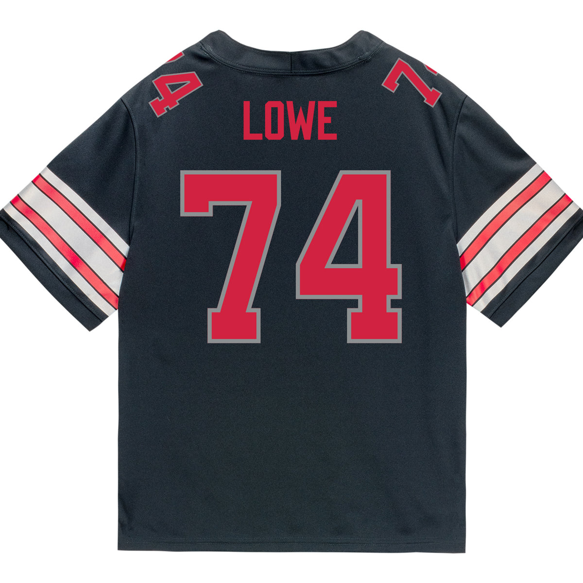Ohio State Buckeyes Nike #74 Carter Lowe Student Athlete Black Football Jersey