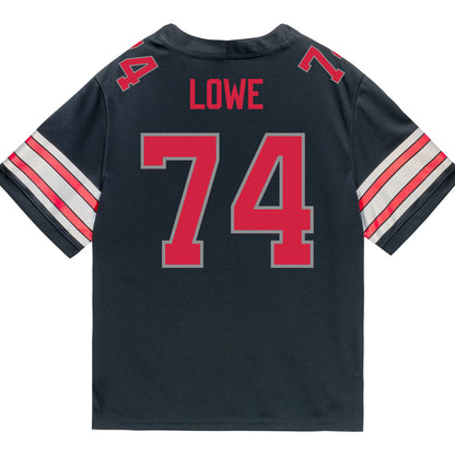 Ohio State Buckeyes Nike #74 Carter Lowe Student Athlete Black Football Jersey