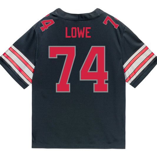 Ohio State Buckeyes Nike #74 Carter Lowe Student Athlete Black Football Jersey