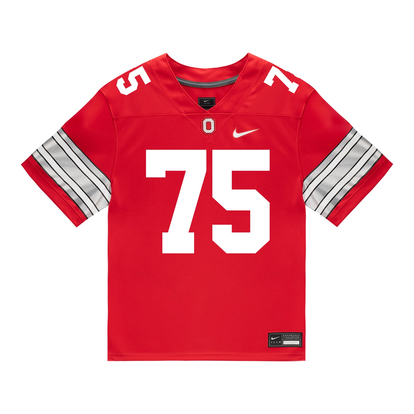 Ohio State Buckeyes Nike #75 Carson Hinzman Student Athlete Scarlet Football Jersey
