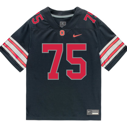 Ohio State Buckeyes Nike #75 Carson Hinzman Student Athlete Black Football Jersey