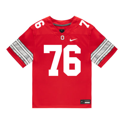 Ohio State Buckeyes Nike #76 Jake Cook Student Athlete Scarlet Football Jersey