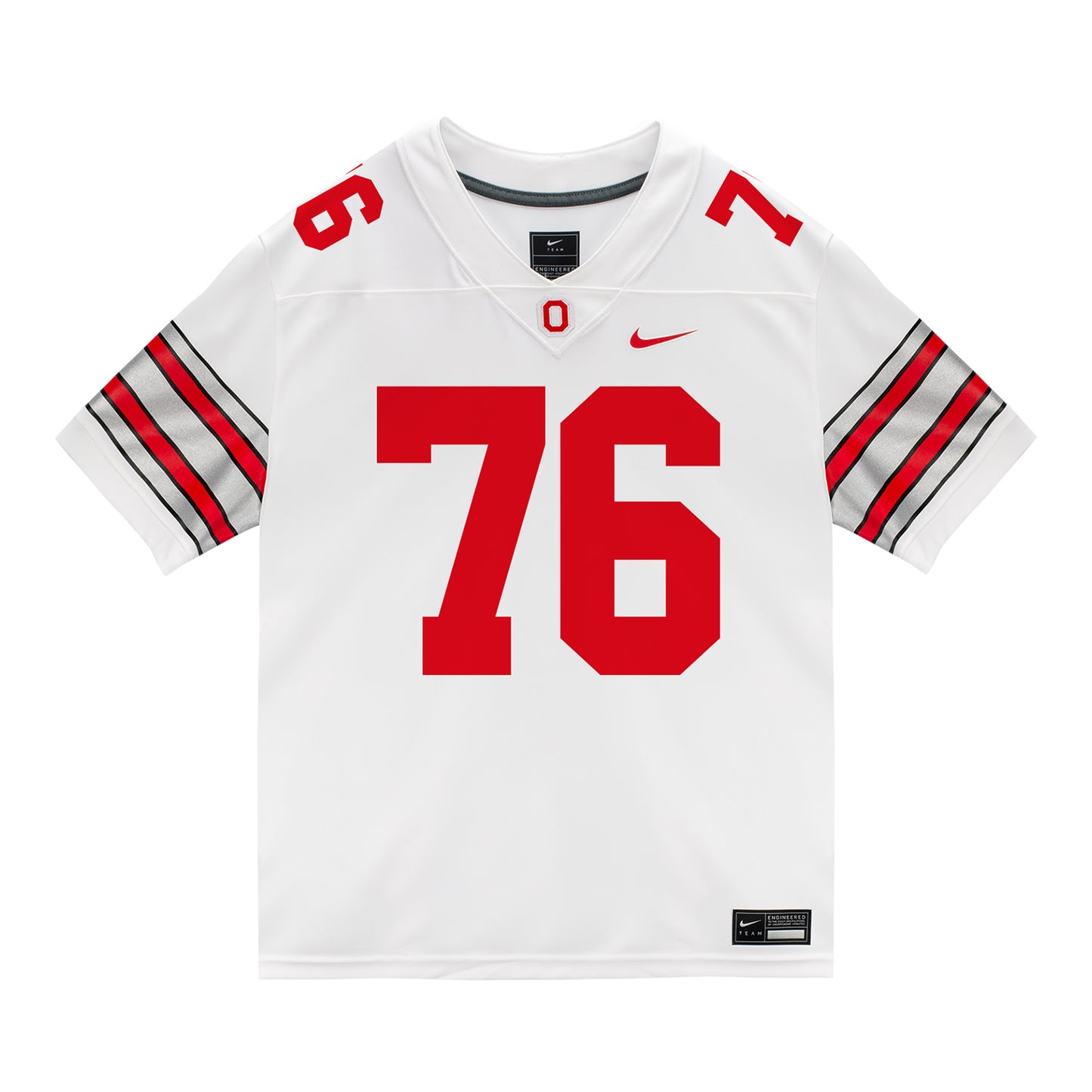 Ohio State Buckeyes Nike #76 Jake Cook Student Athlete White Football Jersey