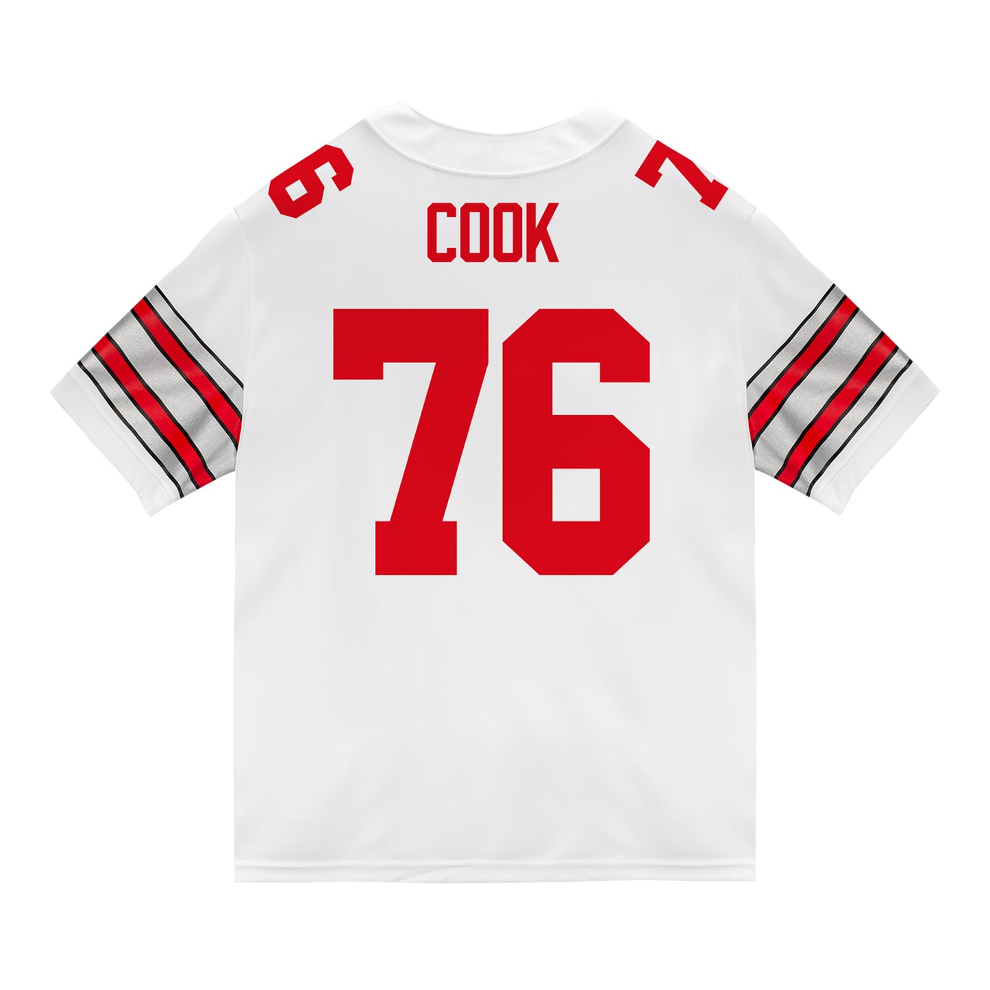 Ohio State Buckeyes Nike #76 Jake Cook Student Athlete White Football Jersey