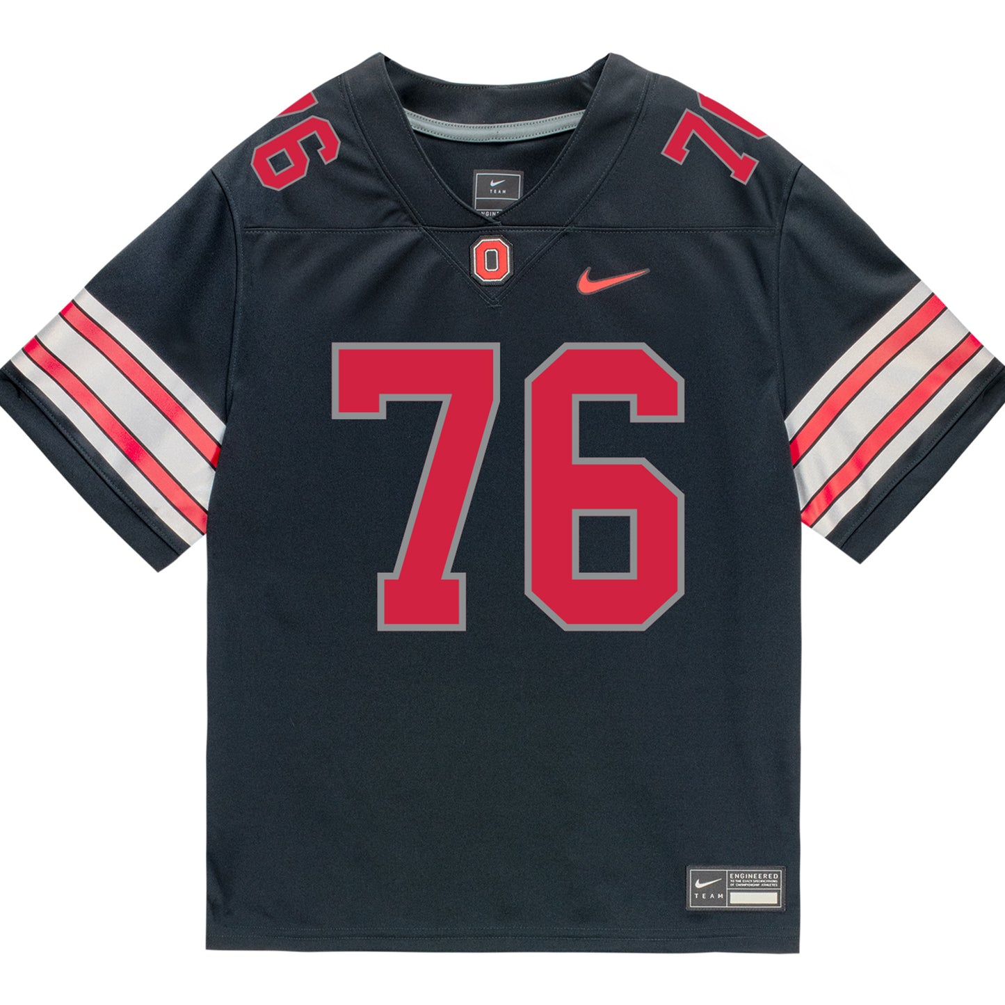Ohio State Buckeyes Nike #76 Jake Cook Student Athlete Black Football Jersey