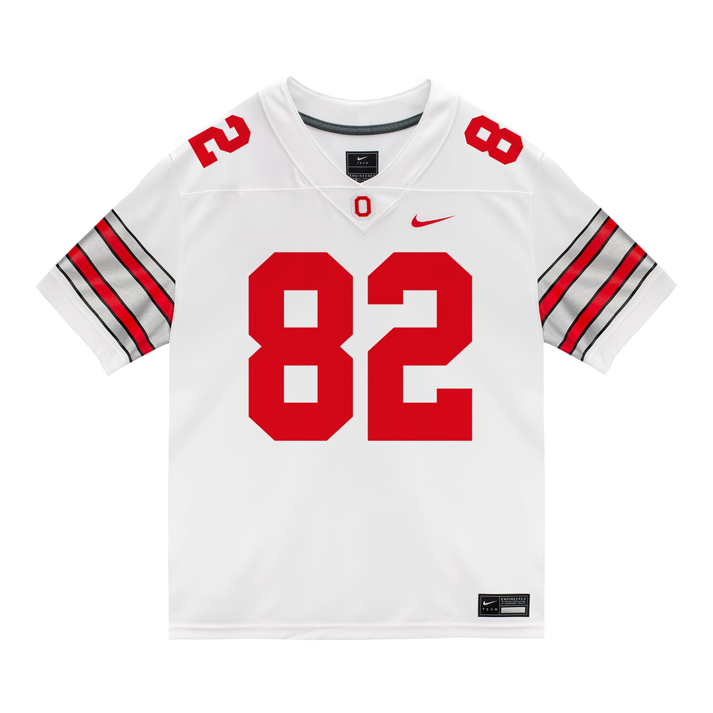 Ohio State Buckeyes Nike #82 David Adolph Student Athlete White Football Jersey