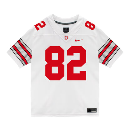 Ohio State Buckeyes Nike #82 David Adolph Student Athlete White Football Jersey