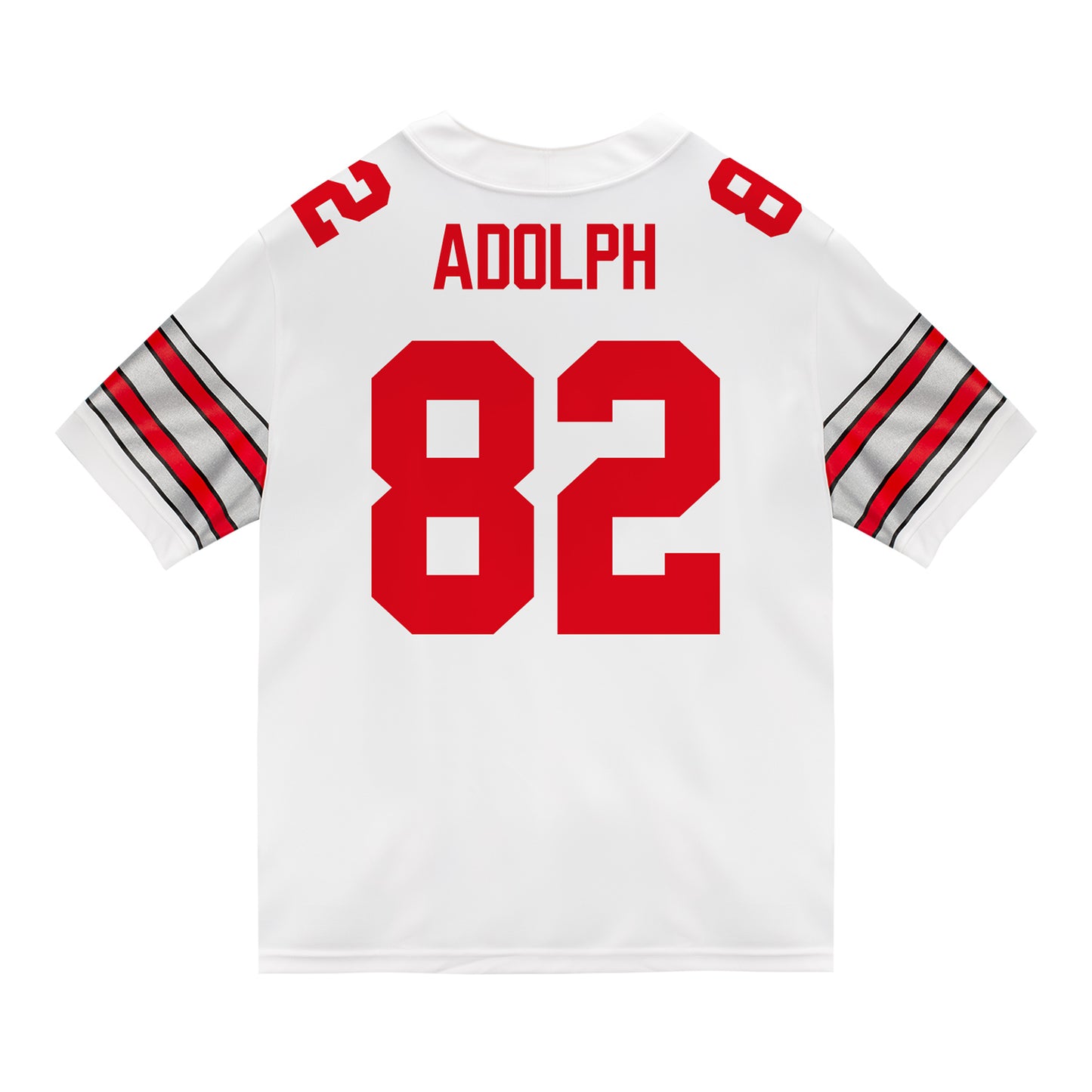 Ohio State Buckeyes Nike #82 David Adolph Student Athlete White Football Jersey