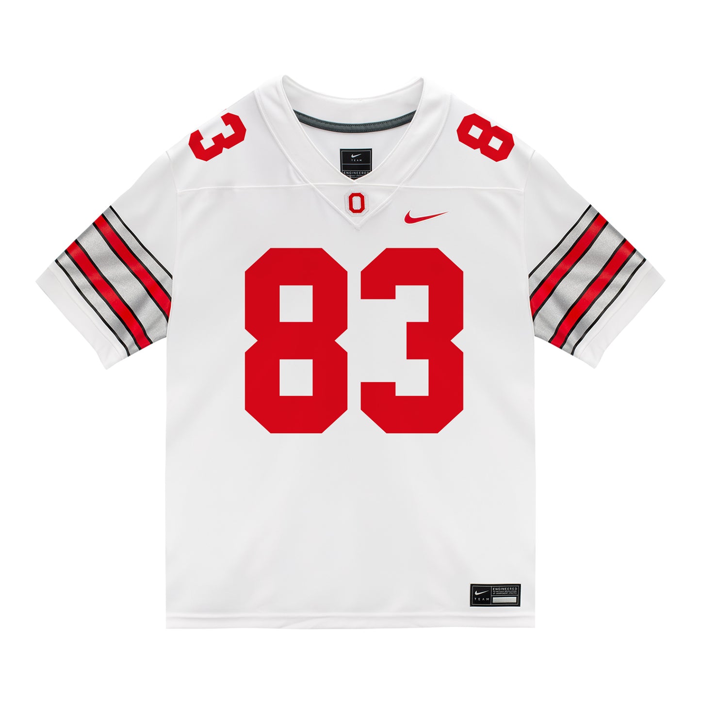 Ohio State Buckeyes Nike #83 Nate Roberts Student Athlete White Football Jersey