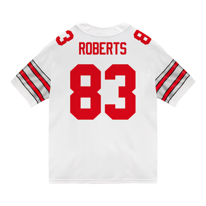 Ohio State Buckeyes Nike #83 Nate Roberts Student Athlete White Football Jersey