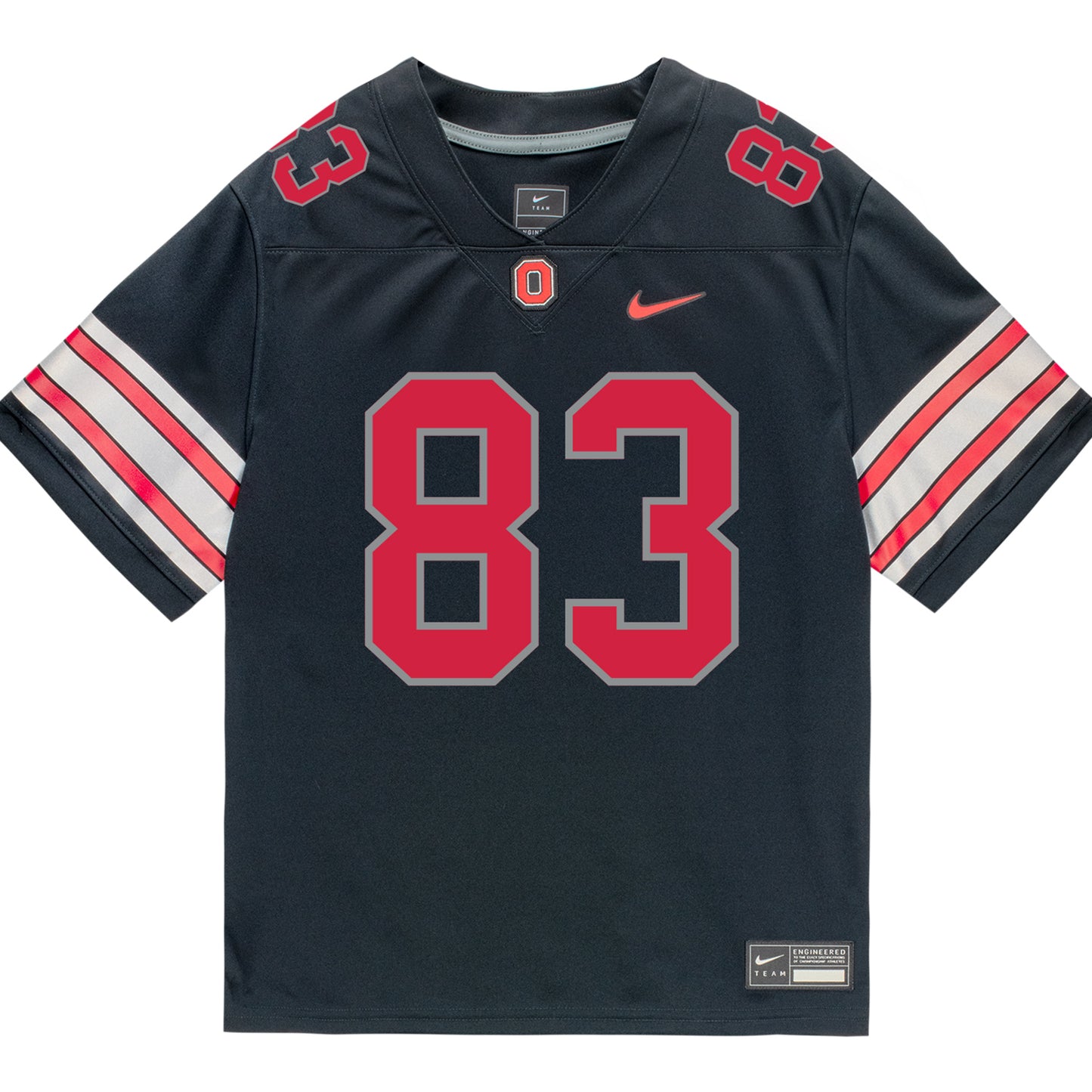Ohio State Buckeyes Nike #83 Nate Roberts Student Athlete Black Football Jersey