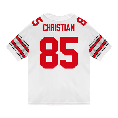 Ohio State Buckeyes Nike #85 Bennett Christian Student Athlete White Football Jersey
