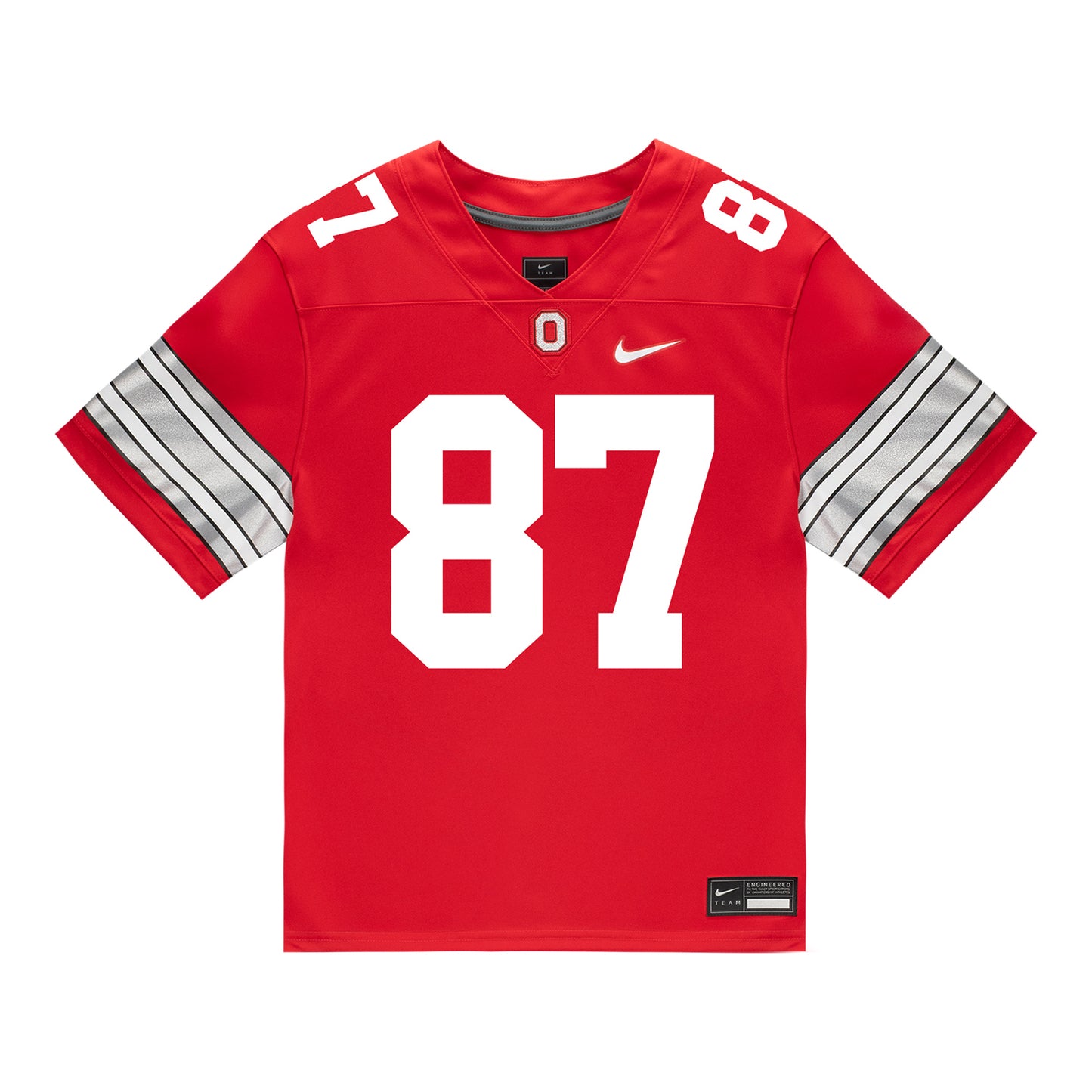 Ohio State Buckeyes Nike #87 Brody Lennon Student Athlete Scarlet Football Jersey