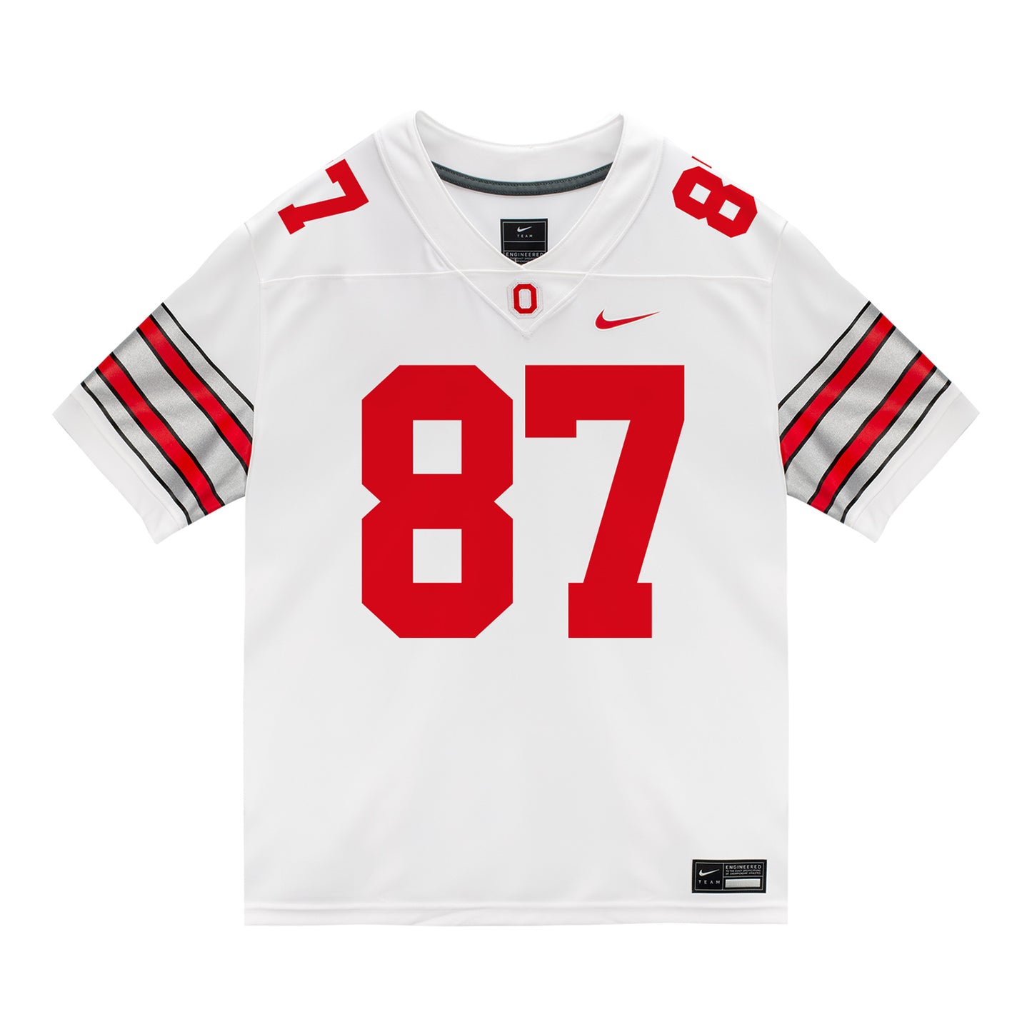 Ohio State Buckeyes Nike #87 Brody Lennon Student Athlete White Football Jersey
