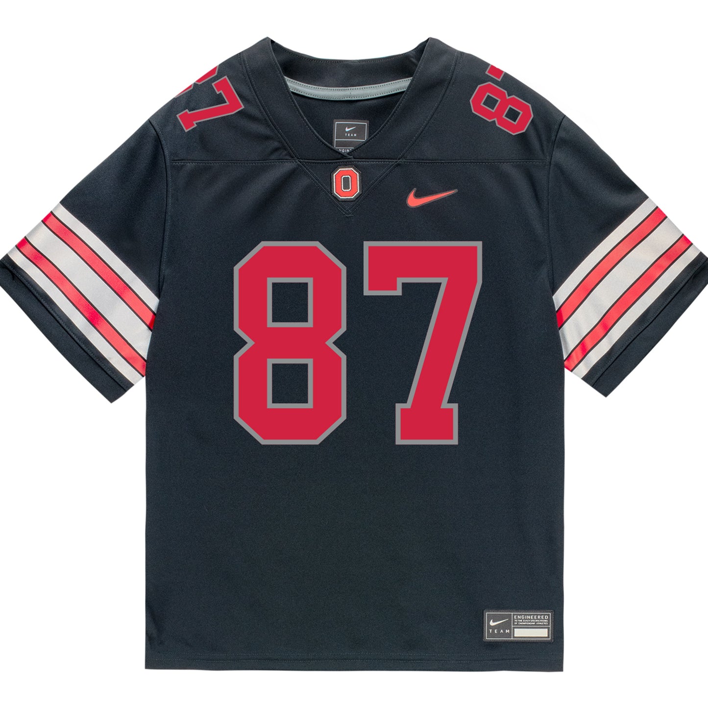 Ohio State Buckeyes Nike #87 Brody Lennon Student Athlete Black Football Jersey