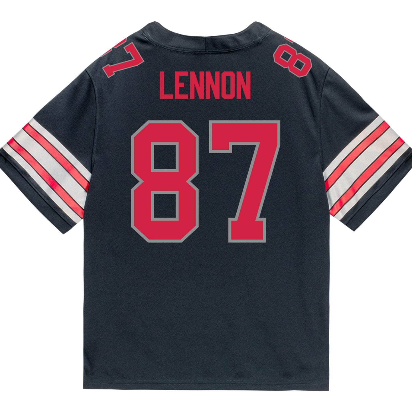 Ohio State Buckeyes Nike #87 Brody Lennon Student Athlete Black Football Jersey