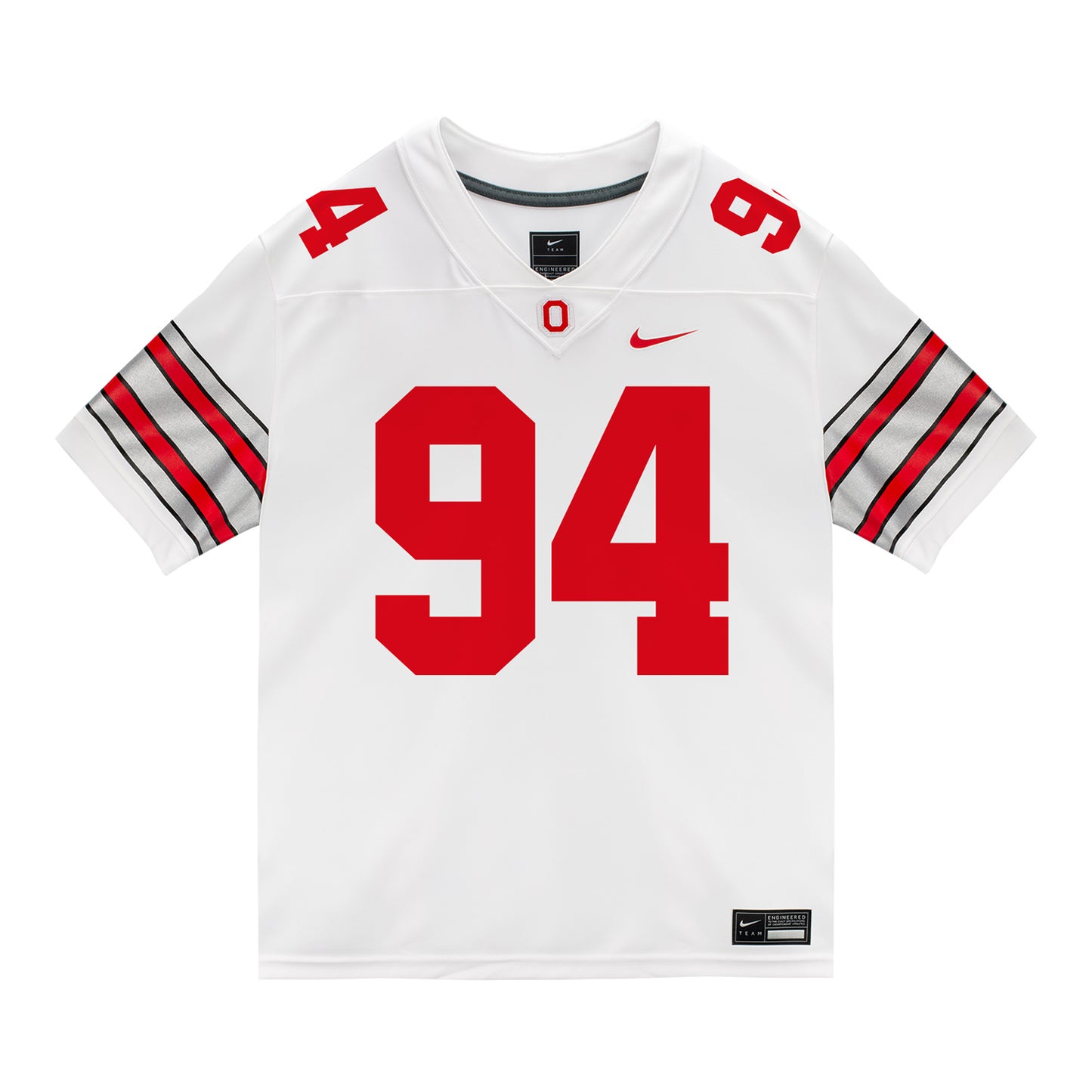 Ohio State Buckeyes Nike #94 Jason Moore Student Athlete White Football Jersey
