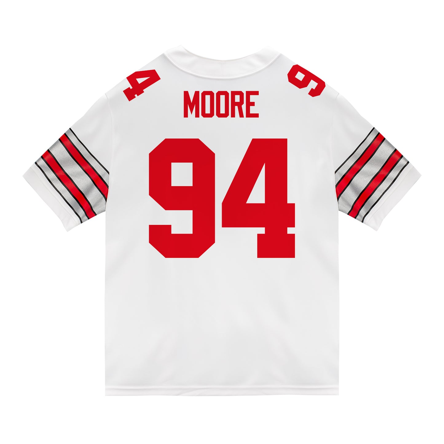 Ohio State Buckeyes Nike #94 Jason Moore Student Athlete White Football Jersey