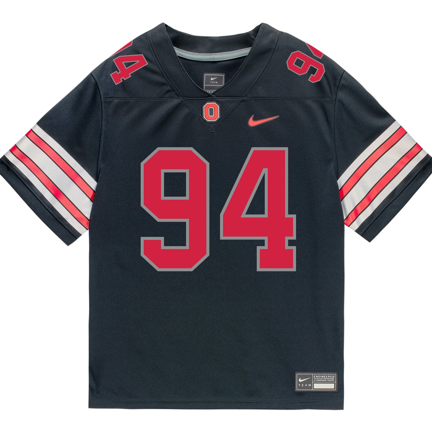 Ohio State Buckeyes Nike #94 Jason Moore Student Athlete Black Football Jersey