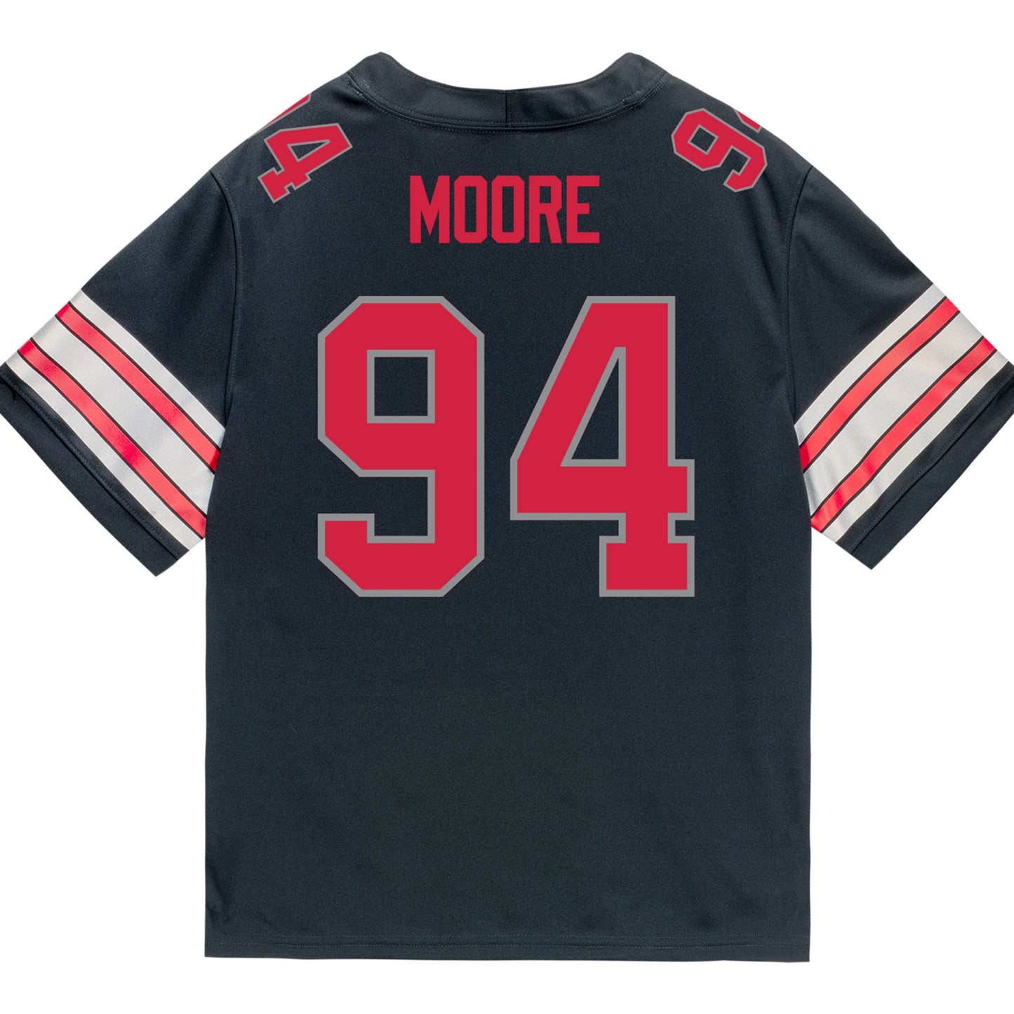 Ohio State Buckeyes Nike #94 Jason Moore Student Athlete Black Football Jersey