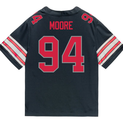 Ohio State Buckeyes Nike #94 Jason Moore Student Athlete Black Football Jersey
