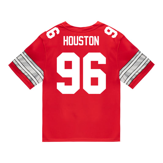 Ohio State Buckeyes Nike #96 Eddrick Houston Student Athlete Scarlet Football Jersey