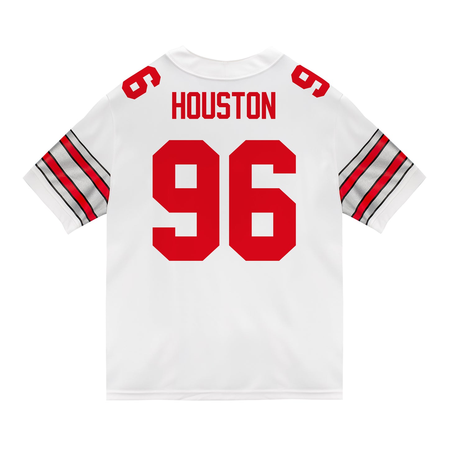 Ohio State Buckeyes Nike #96 Eddrick Houston Student Athlete White Football Jersey