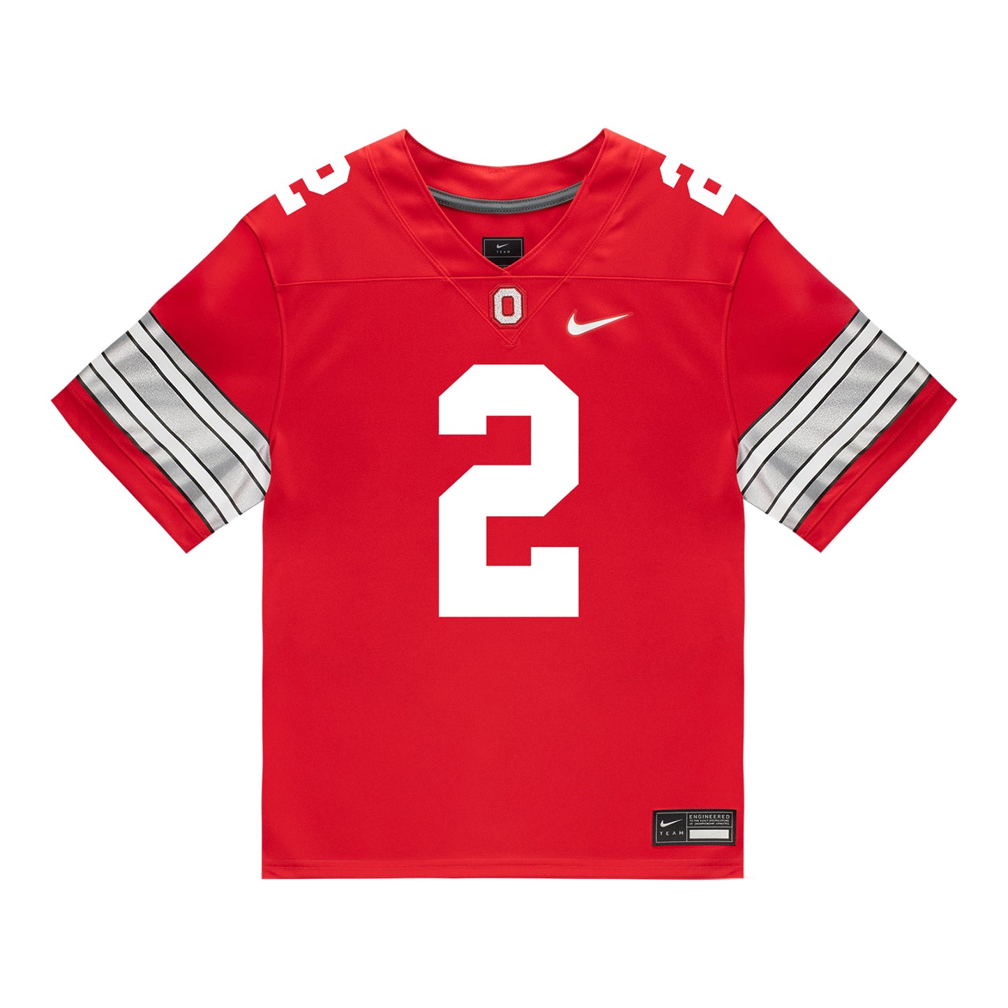 Ohio State Buckeyes Nike #2 Legend Bey Student Athlete Scarlet Football Jersey