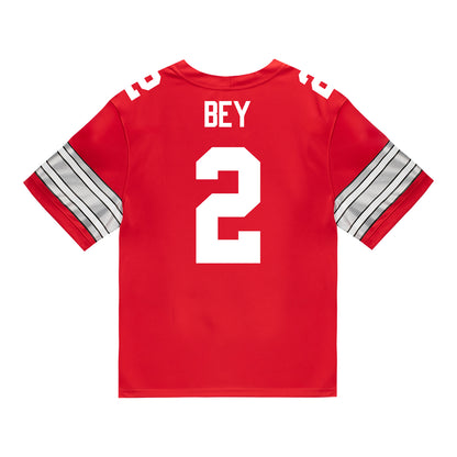 Ohio State Buckeyes Nike #2 Legend Bey Student Athlete Scarlet Football Jersey