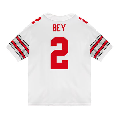 Ohio State Buckeyes Nike #2 Legend Bey Student Athlete White Football Jersey